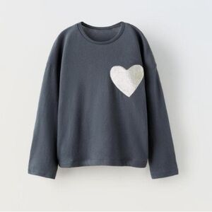 Zara long sleeve heart